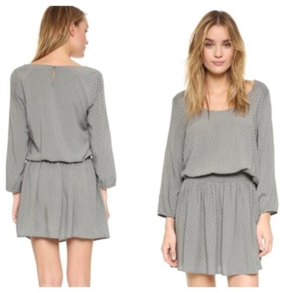 SOFT JOIE Moon & Star Print Smocked Waist Dress - Picture 1 of 4